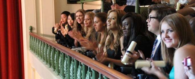 Image shows ORA students at graduation. 