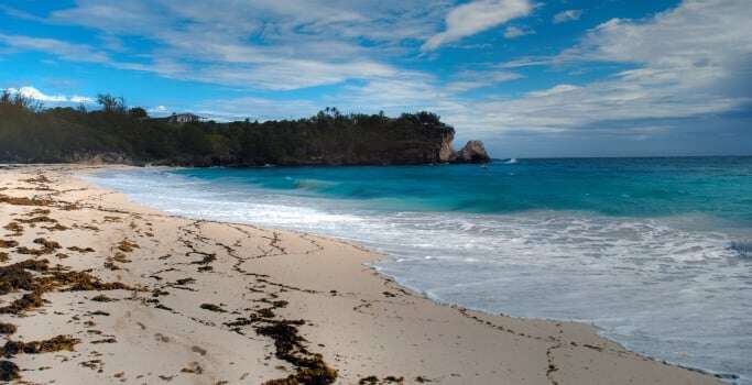 Image shows a Barbados beach.