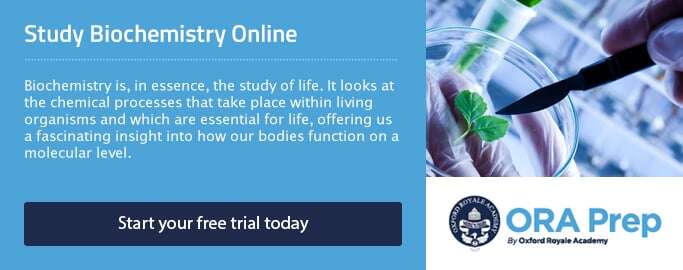 Image is a link to an online Biochemistry course.
