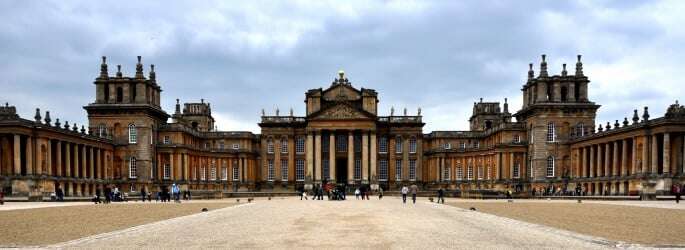 Image shows Blenheim Palace.