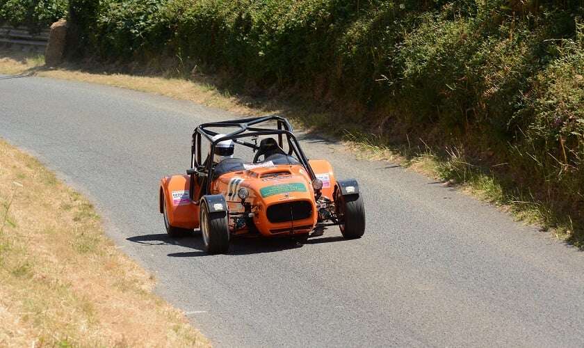 Image shows a Caterham sports car.