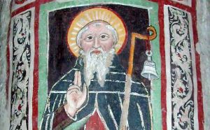Image shows St Columbanus. 