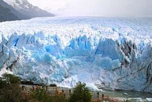 Image shows a glacier.