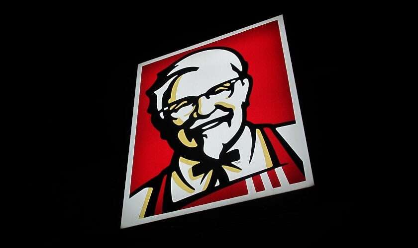 Image shows the KFC logo.