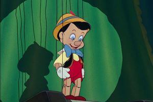 Image shows Pinocchio from the 1940 Disney movie.