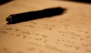 Image shows a page filled with mathematical formulae.