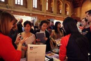 Image shows an Open Day at the University of Adelaide.