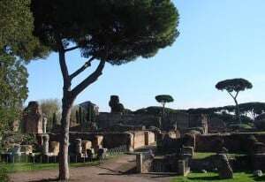 Image shows the Palatine in Rome. 