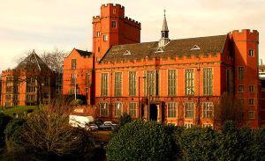 Image shows the red brick buildings of Sheffield University. 