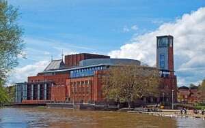 Image shows the theatre at Stratford-upon-Avon.