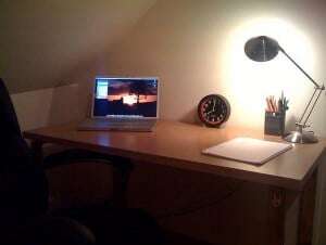 Image shows an immaculately tidy desk.