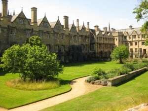 Image shows Merton College, Oxford.
