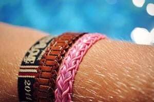 Olly's business started modestly: selling friendship bracelets to his own family and friends.