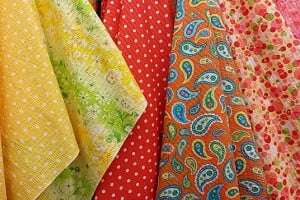 Bridges' use of vintage fabrics makes for an unusual twist.